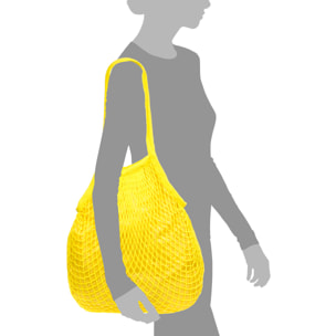 Forliana Borsa a spalla da donna. Tessuto in nylon all'uncinetto in cotone