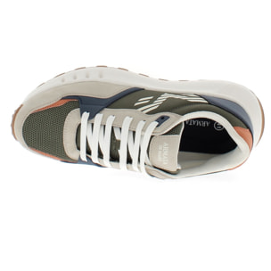 Armata di Mare Scarpe Uomo Sneakers Casual Stringate con Soletta Rimovibile in Memory Foam AMU S25D736 Khaki