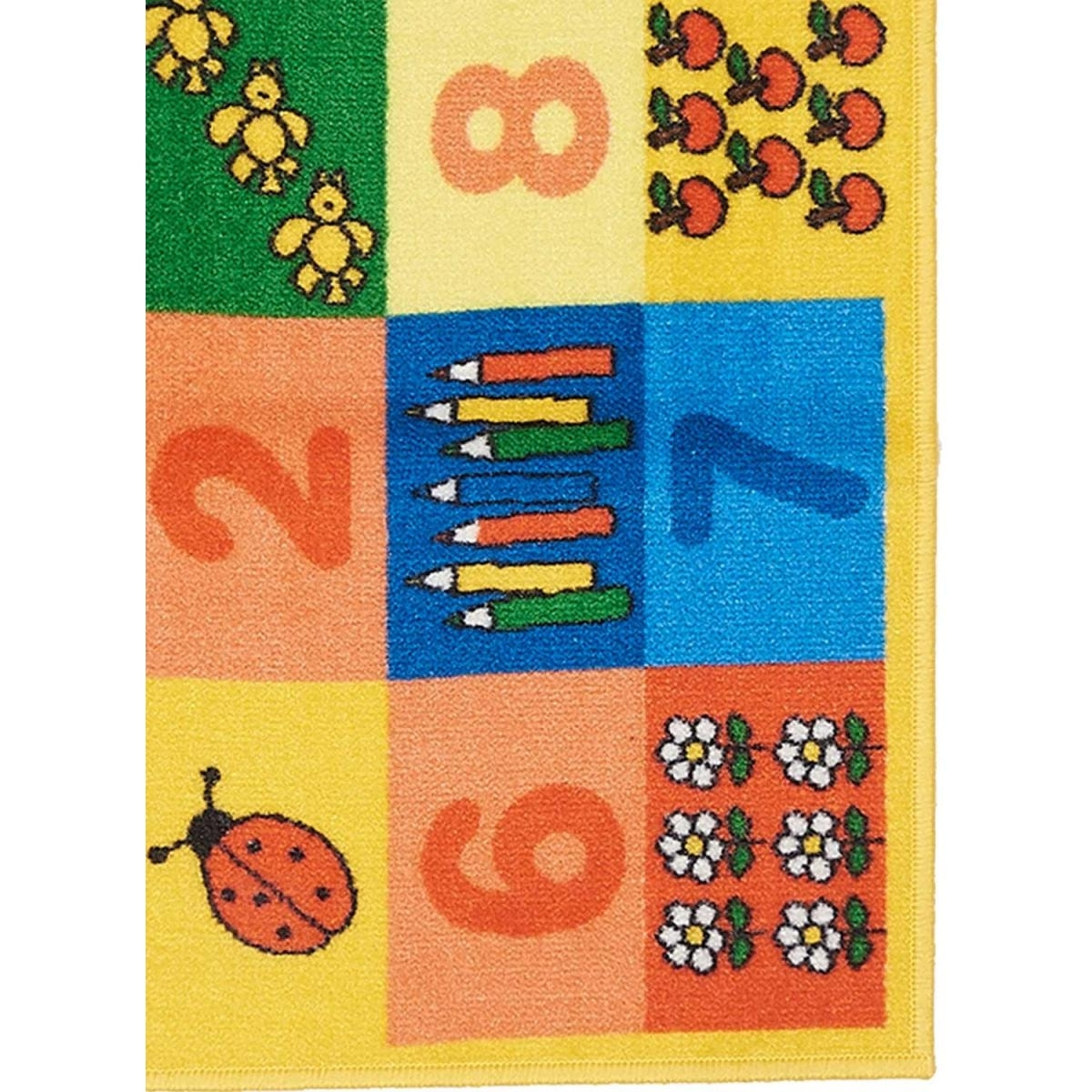 Tapis enfant Lavable 30° motif animaux FEFA