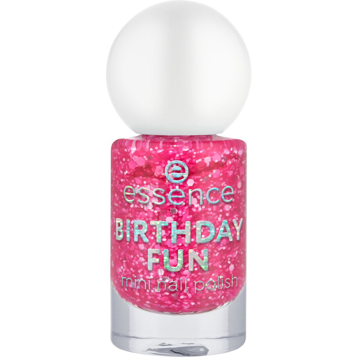 Birthday Fun - Mini Vernis à ongles aux tons rosés. Effet pailleté subtil.