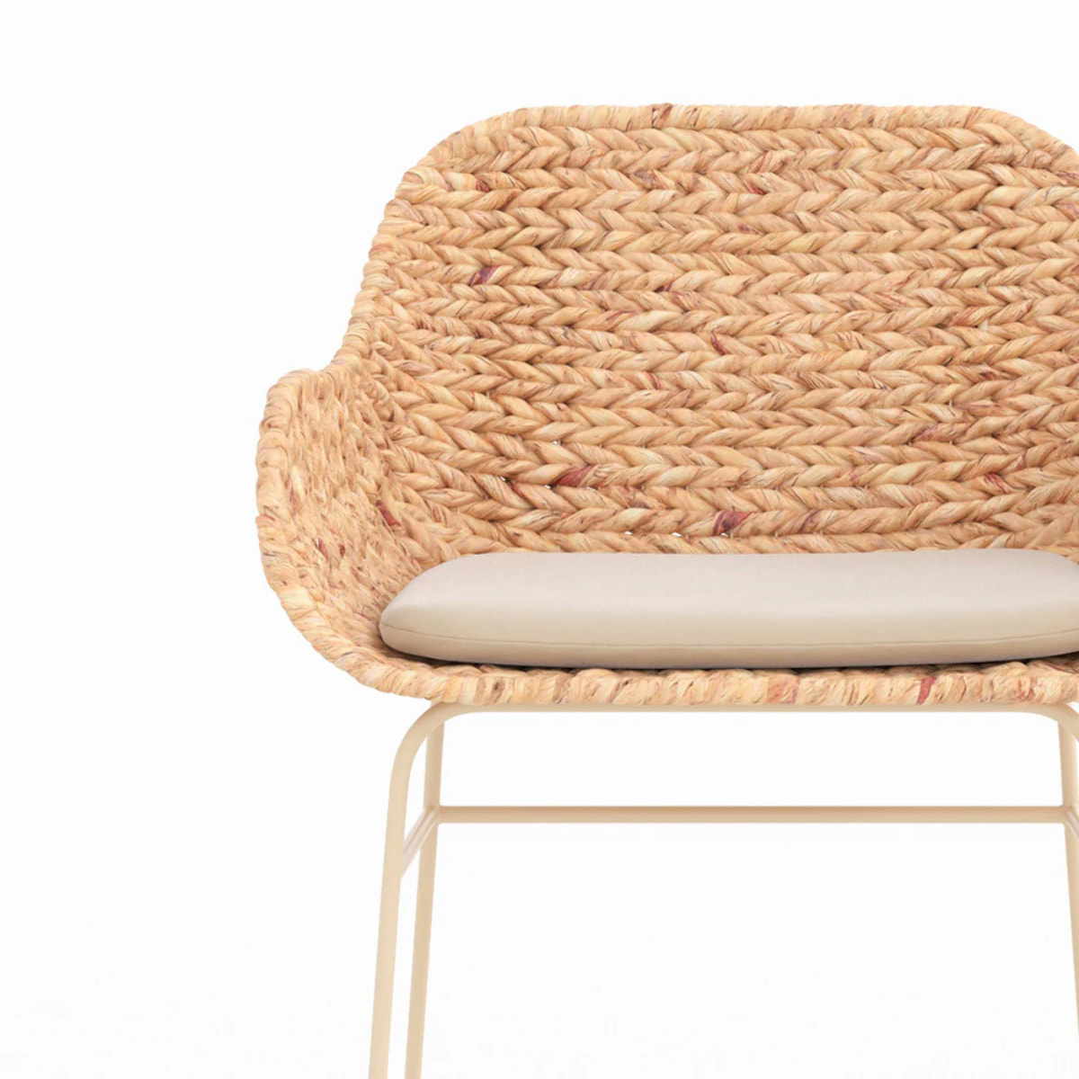 Lot de 2 chaises pour îlot central 66 cm en matière naturelle - Faro