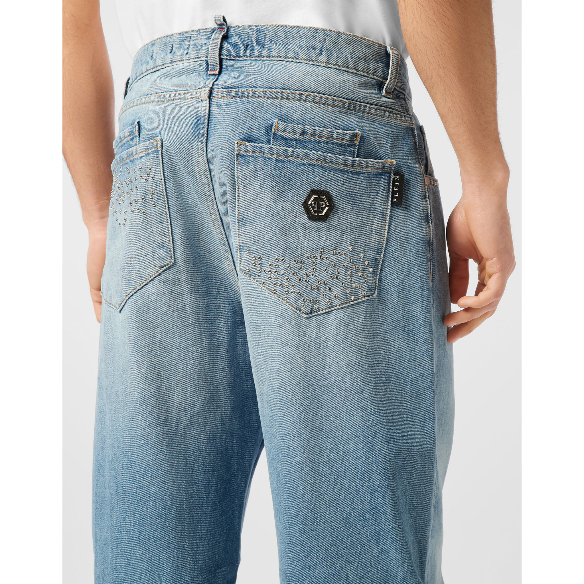 PHILIPP PLEIN Pantalones cortos vaqueros