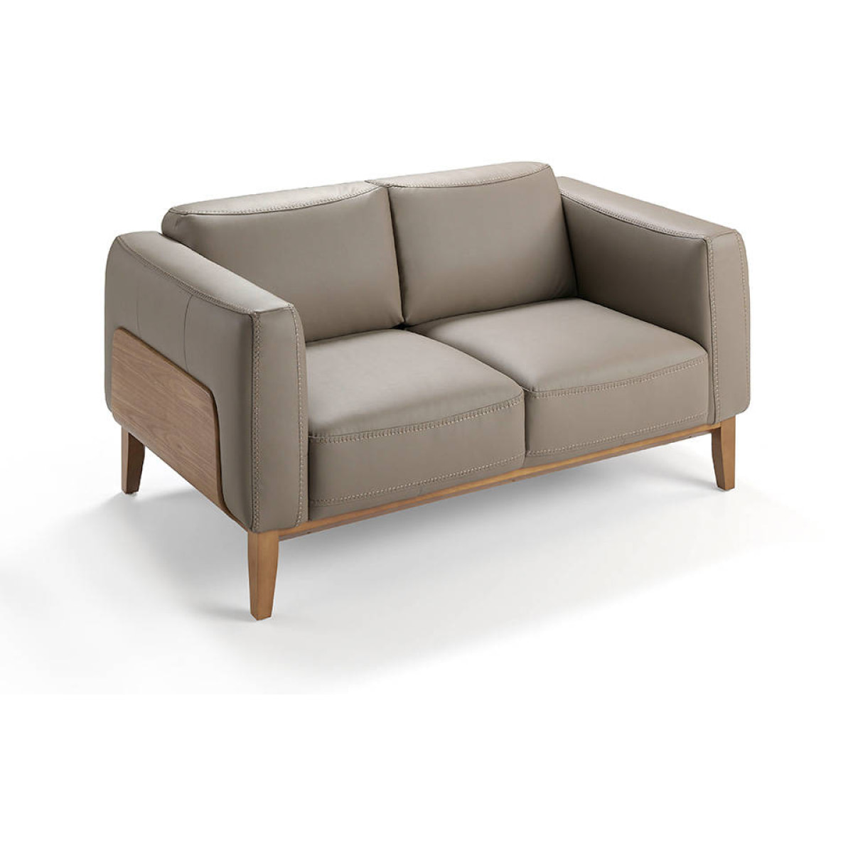 Sofá de piel de vacuno 159x92x77cm