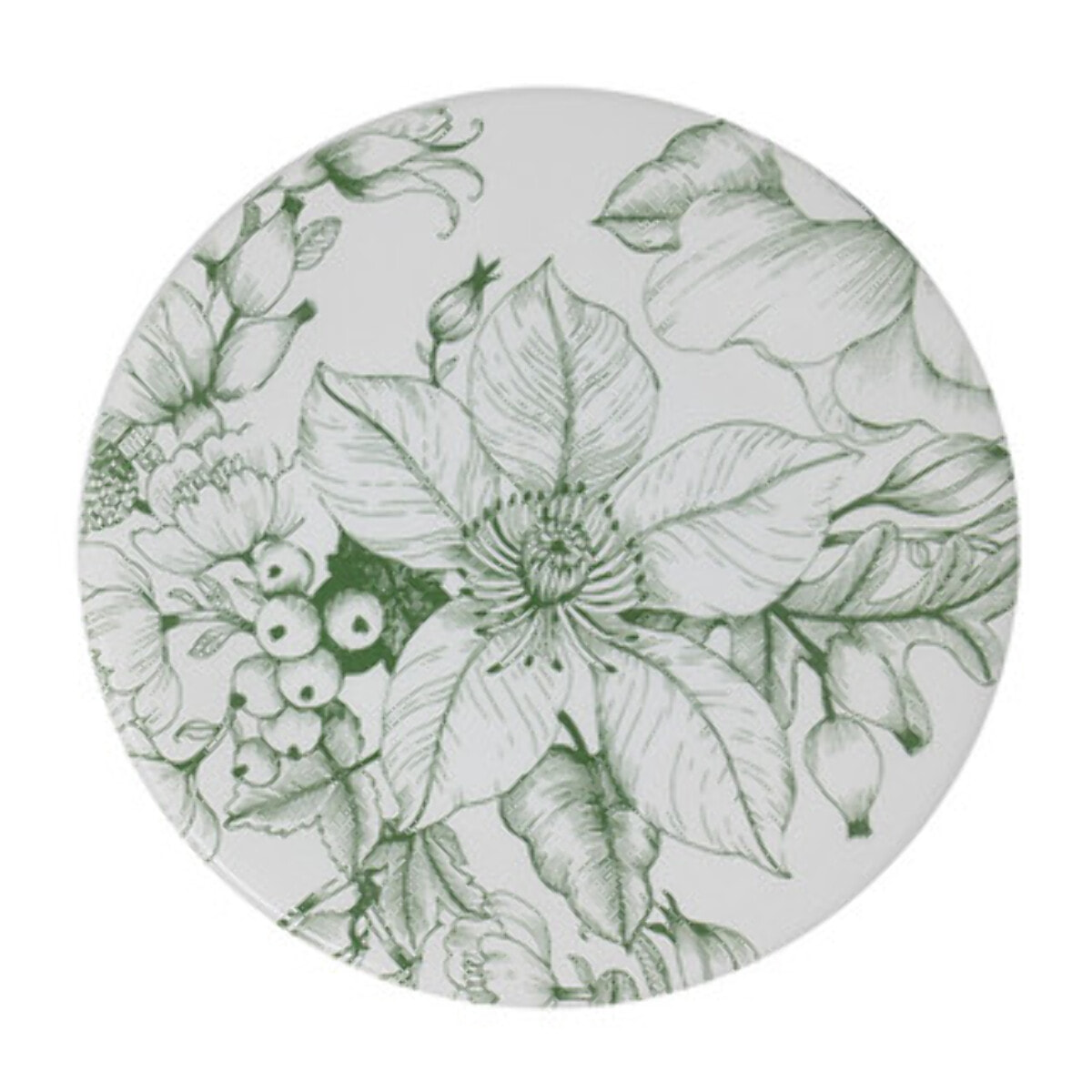 Set 6 piatti da frutta Jacquard in ceramica sottosmalto