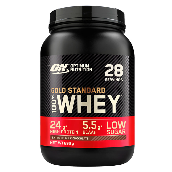 Gold Standard 100% Whey Proteine Isolate in Polvere con Aminoacidi Cioccolato al Latte - Barattolo da 896g