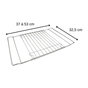 Grille de four extensible et universelle 27 à 53 cm x 32,5 cm Zenker Spécial Cooking