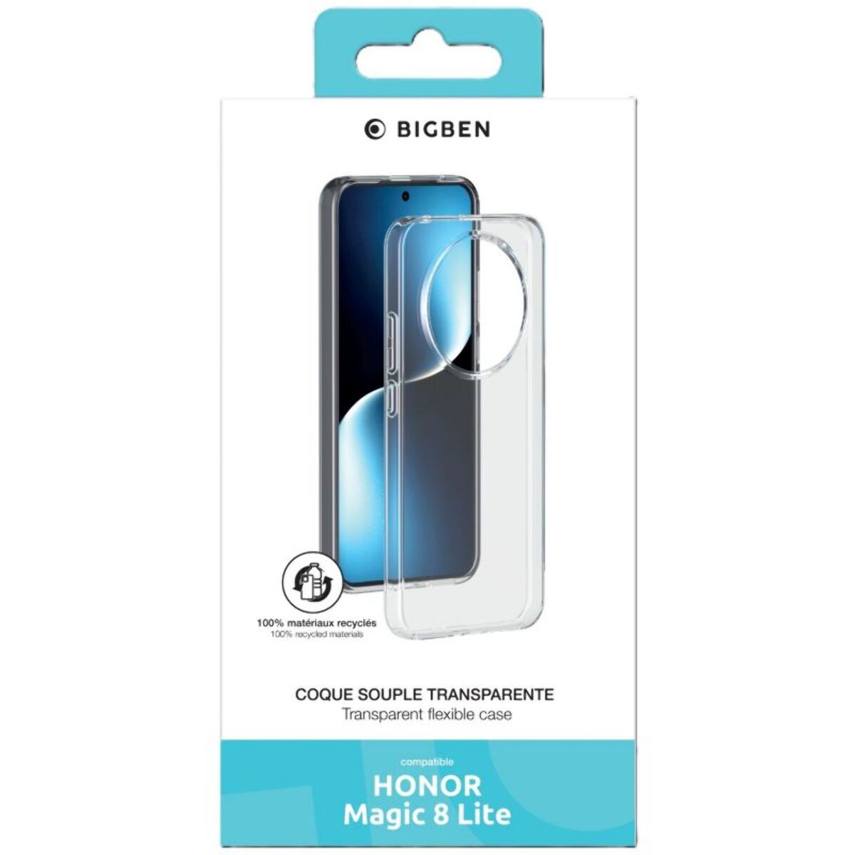Coque BIGBEN Honor Magic 8 Lite transparente
