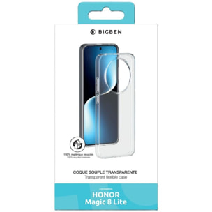 Coque BIGBEN Honor Magic 8 Lite transparente