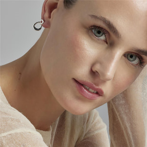 Pendientes Lux by Lux acabados en Rodio