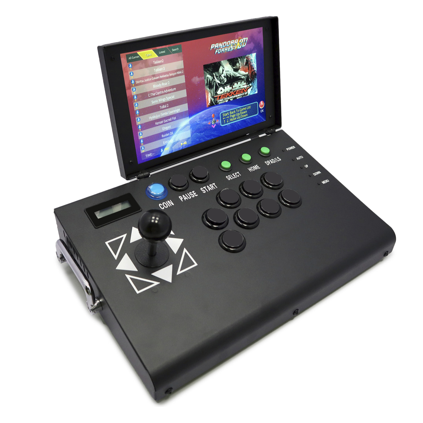 Console retrò ARACADE 3D 64Gb 4222 gioco WIFI PANDORA FORREST. Schermo completo da 10". Pieghevole e portatile.