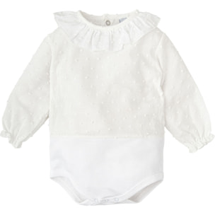 Body bebé manga larga plumetti volante