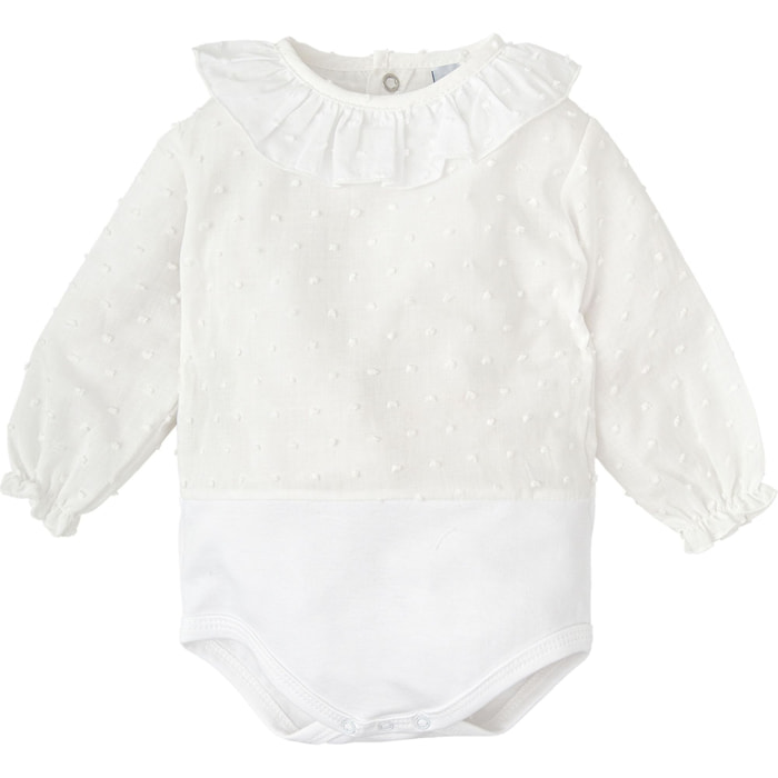 Body bebé manga larga plumetti volante