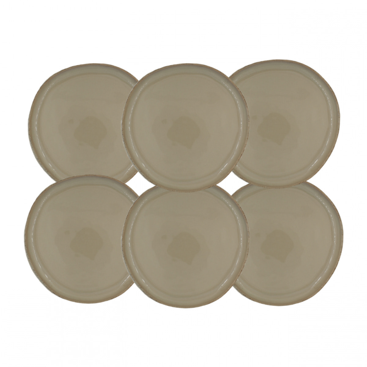 Lot de 6 petites assiettes, DUNE