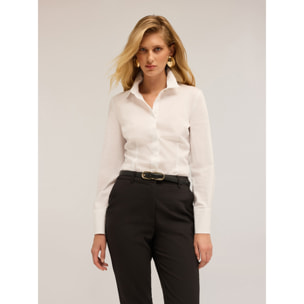 Motivi - Camicia in popeline - Bianco