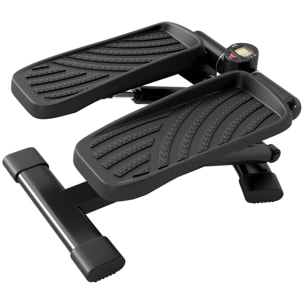 Mini stepper Fitness disque de torsion 2 en 1 - écran LCD multifonction, hauteur réglable