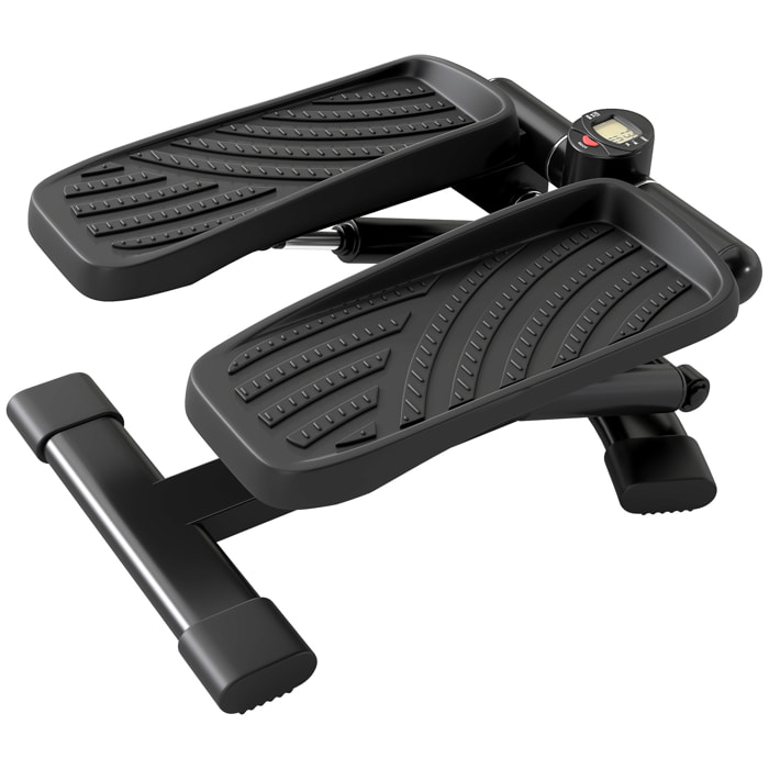 Mini stepper Fitness disque de torsion 2 en 1 - écran LCD multifonction, hauteur réglable