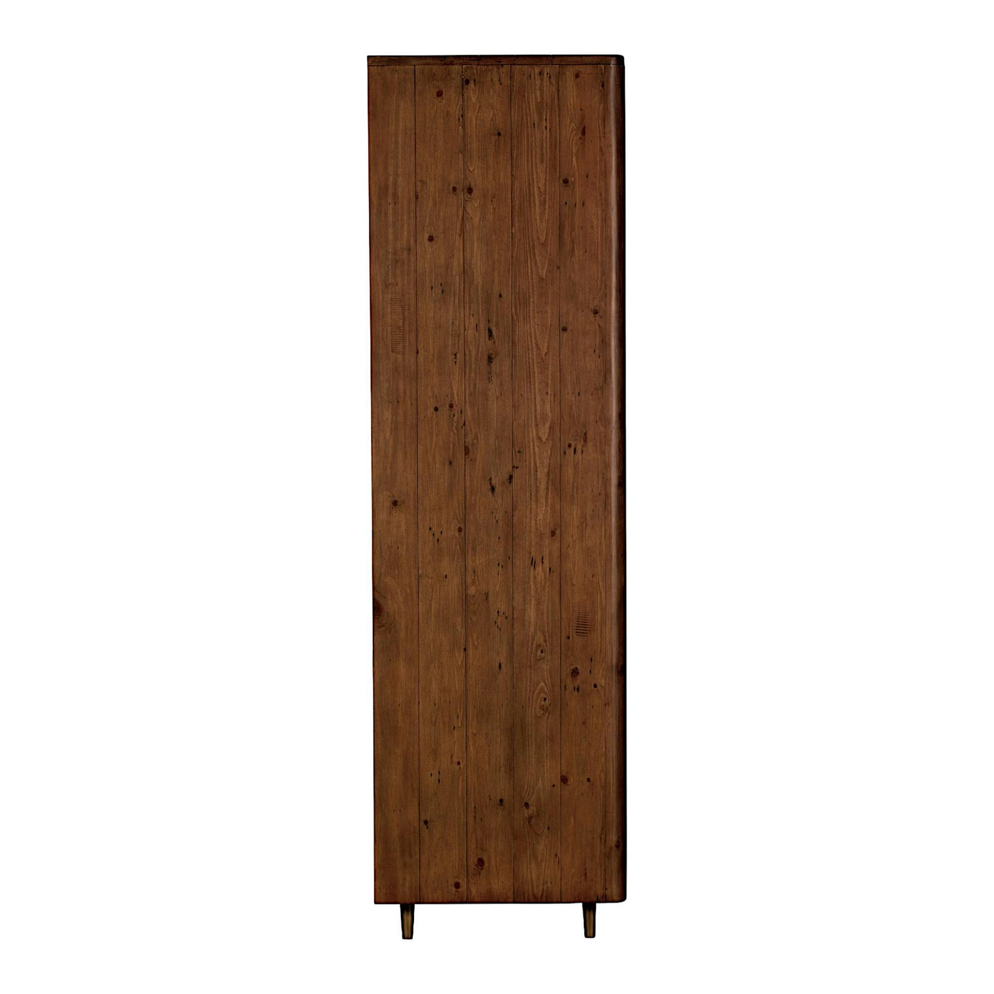Armoire penderie en bois recyclé brun QUEENSTOWN