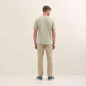 Camiseta Básica Algodón Orgánico Khaki ESSENTIALS T-SHIRT KHAKI