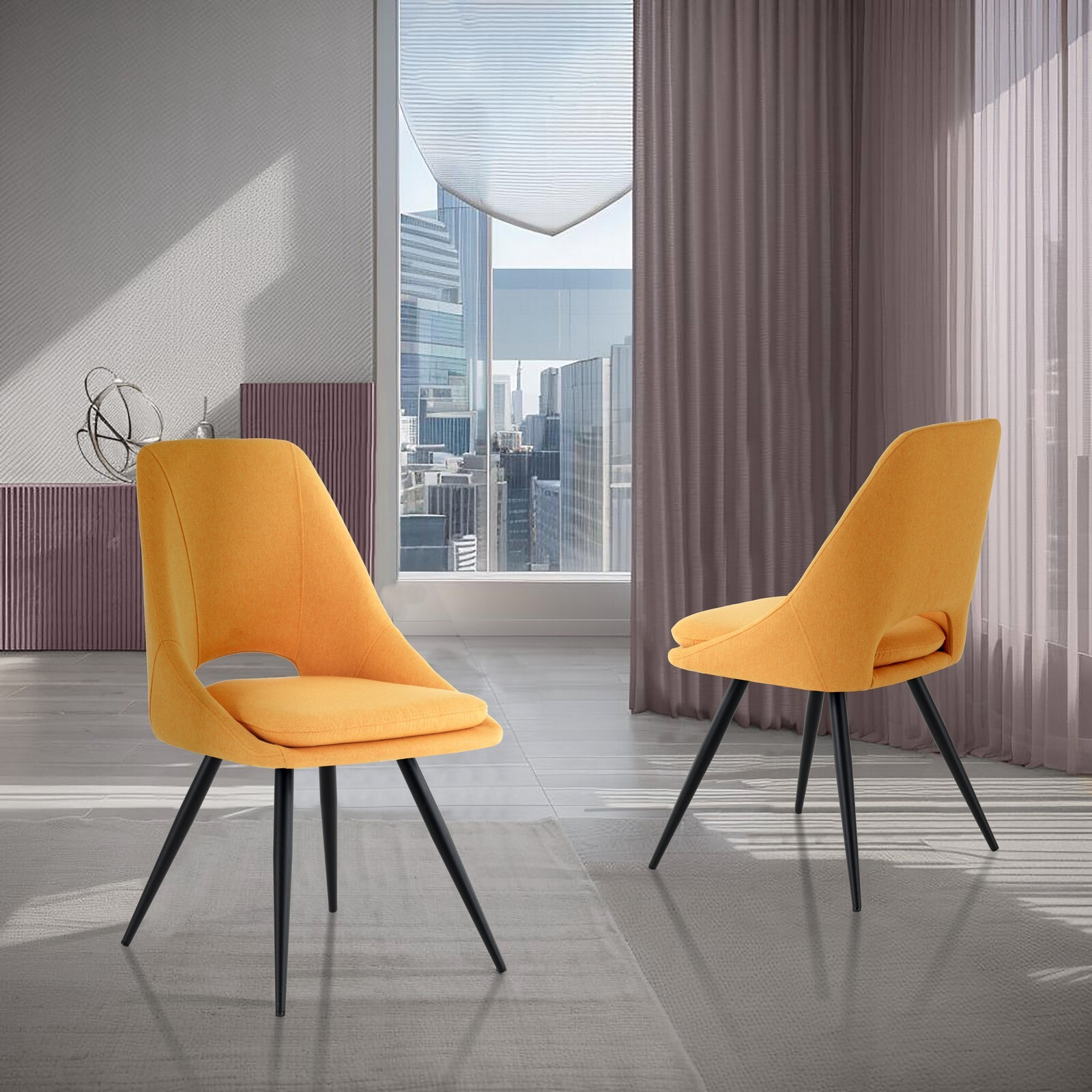 Oresteluchetta Set 2 Sedie ALBA YELLOW