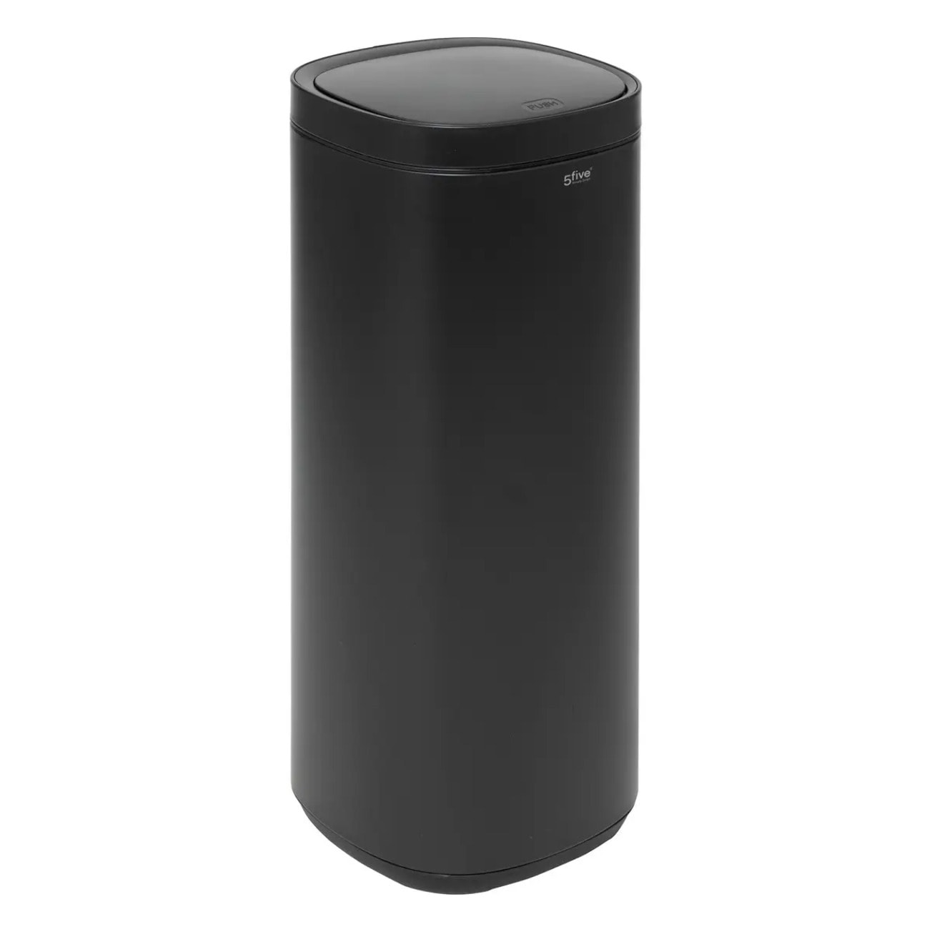 Poubelle en métal noir 50L