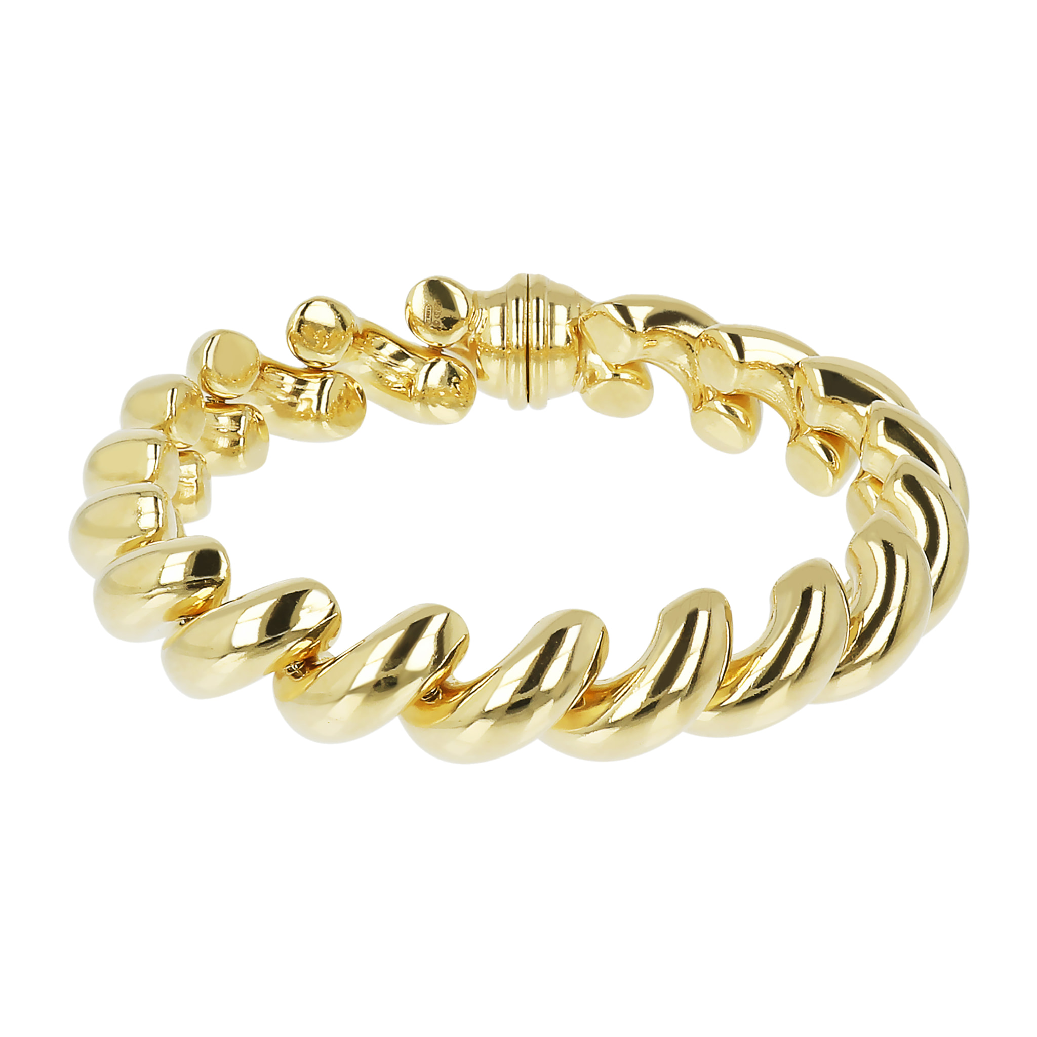 Bracciale Maglia San Marco in Argento 925 placcato Oro giallo 18Kt