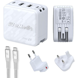 Chargeur console de jeux AVERMEDIA Core Go Blanc