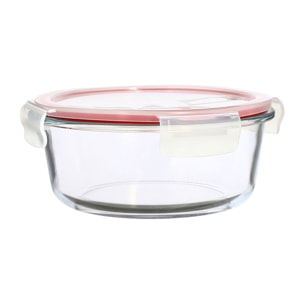 Boîte hermétique ronde 930ml en verre CLEMENTINE