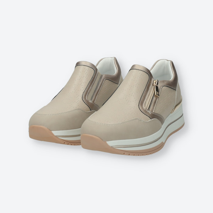 Sneakers Donna Tata Italia Beige