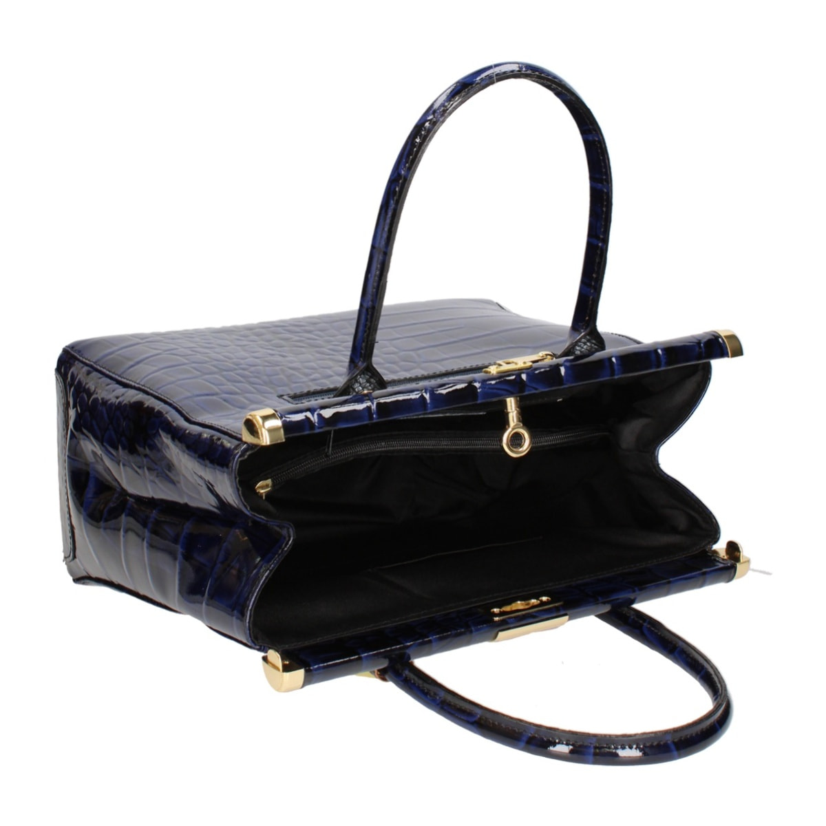 Borsa a mano da donna - Modello Delfina - Vera pelle - 32.0 x 28.0 x 15.0 cm