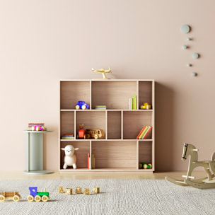 Estantería librería Nack melamina roble 117x119x32 cm