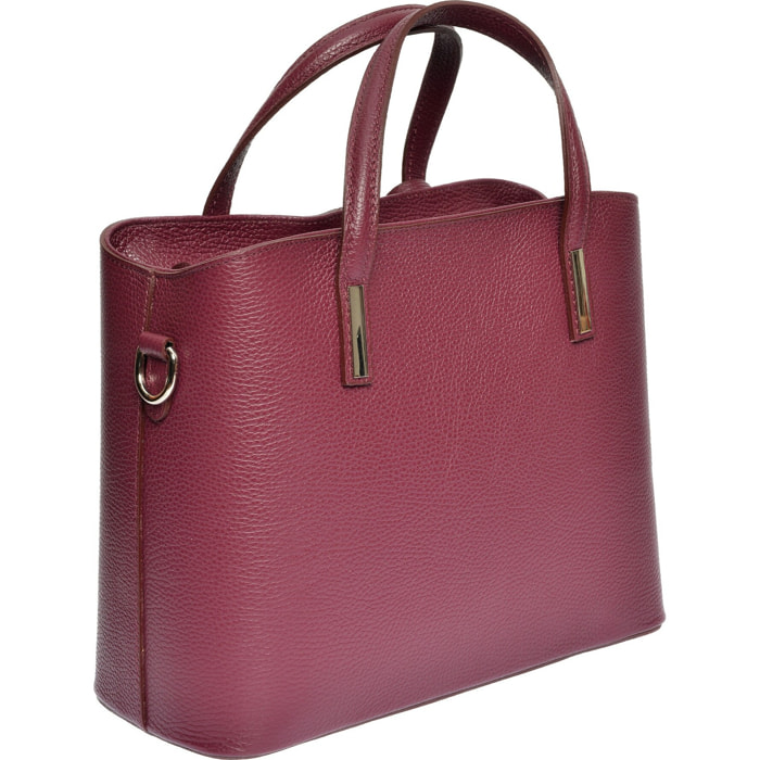 Borsa a spalla Anna Luchini Bordeaux