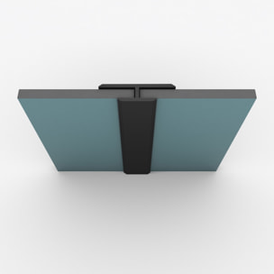 Profilé de jonction en Aluminium Finition Noir Mat pour Panneaux Muraux - 20x5x2100 mm