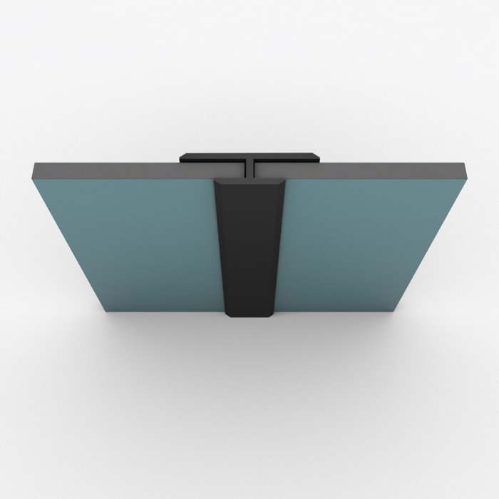Profilé de jonction en Aluminium Finition Noir Mat pour Panneaux Muraux - 20x5x2100 mm