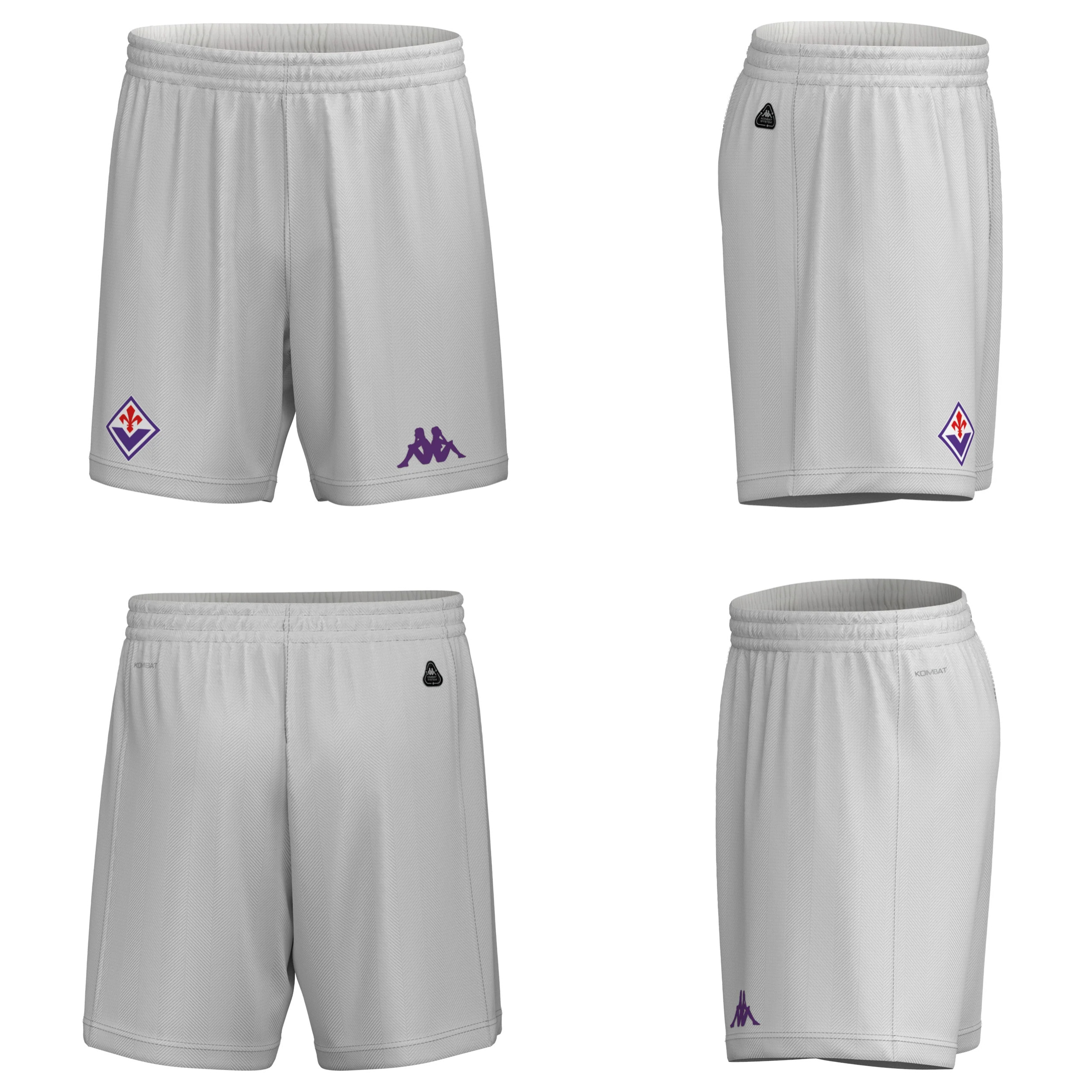 Kappa - Pantalones cortos Niño Blanco - Kombat Ryder Fiorentina