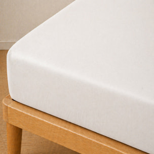 Parure de draps 100% coton uni - essentiel - chantilly