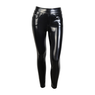 N.O.W.® Pants skinny vita media in Similpelle Lucida