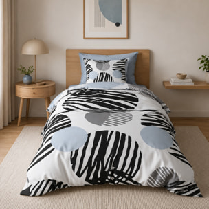Parure de couette 2pcs 100% microfibre 60gsm-cerlus