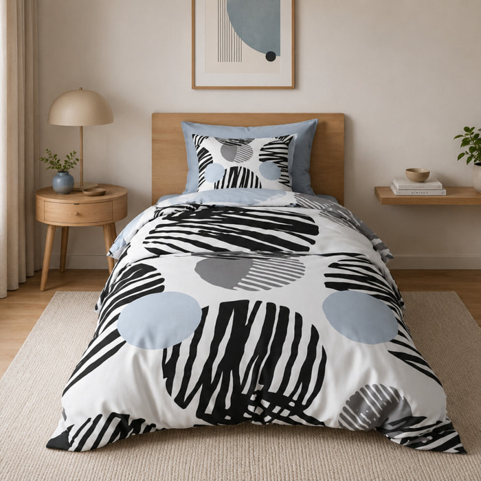 Parure de couette 2pcs 100% microfibre 60gsm-cerlus