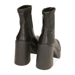 Botines negros, tacco 8,5 cm