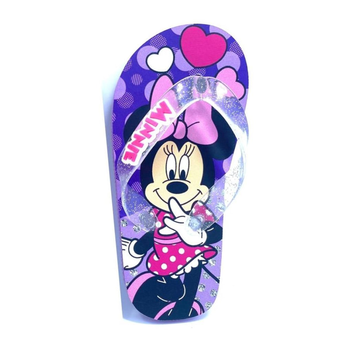 Ciabatta Infradito Minnie Lilla Lei Disney Multicolor