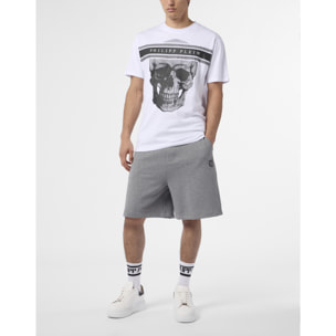 PHILIPP PLEIN Round Neck T-Shirt Skull Logo Line