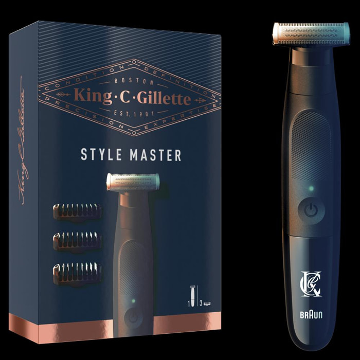 Tondeuse à Barbe Style Master King C. Gillette - Avec 3 sabots