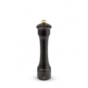 Moulin à poivre manuel en bois couleur chocolat 22 cm Hostellerie
