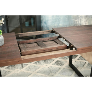 Table de repas extensible bois recyclé 180-240 cm SAMOA