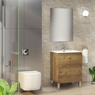 Conjunto de Baño Lust | 60 cm Teka | Dos Puertas | Lavabo Encastrado | No incluye Espejo | Mueble Montado | Alday