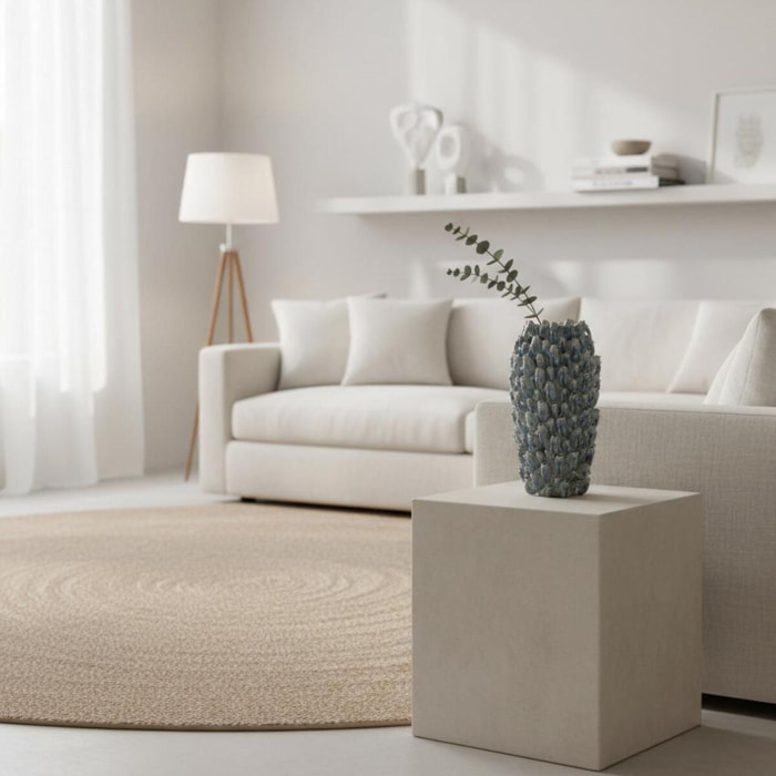 Vaso con riporti - 32,5xH63x32cm - Pezzi 1 - Bianchi Dino SpA