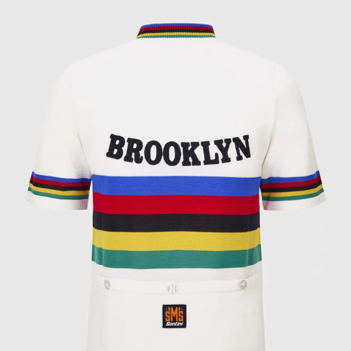 Santini X Brooklyn World Champion Wool Jersey - Bianco