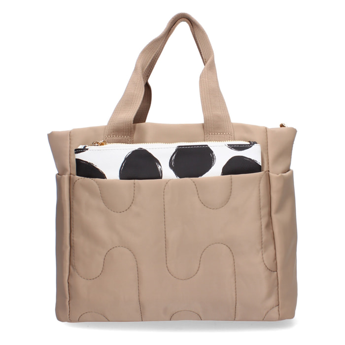 Bolso de hombro de Mujer con dos piezas, compartimento principal con cremallera