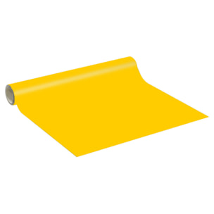 Rouleau adhésif décoratif Vinyle au Mètre - Jaune moutarde - Sticker Lavable Imperméable Mur Cuisine Meubles