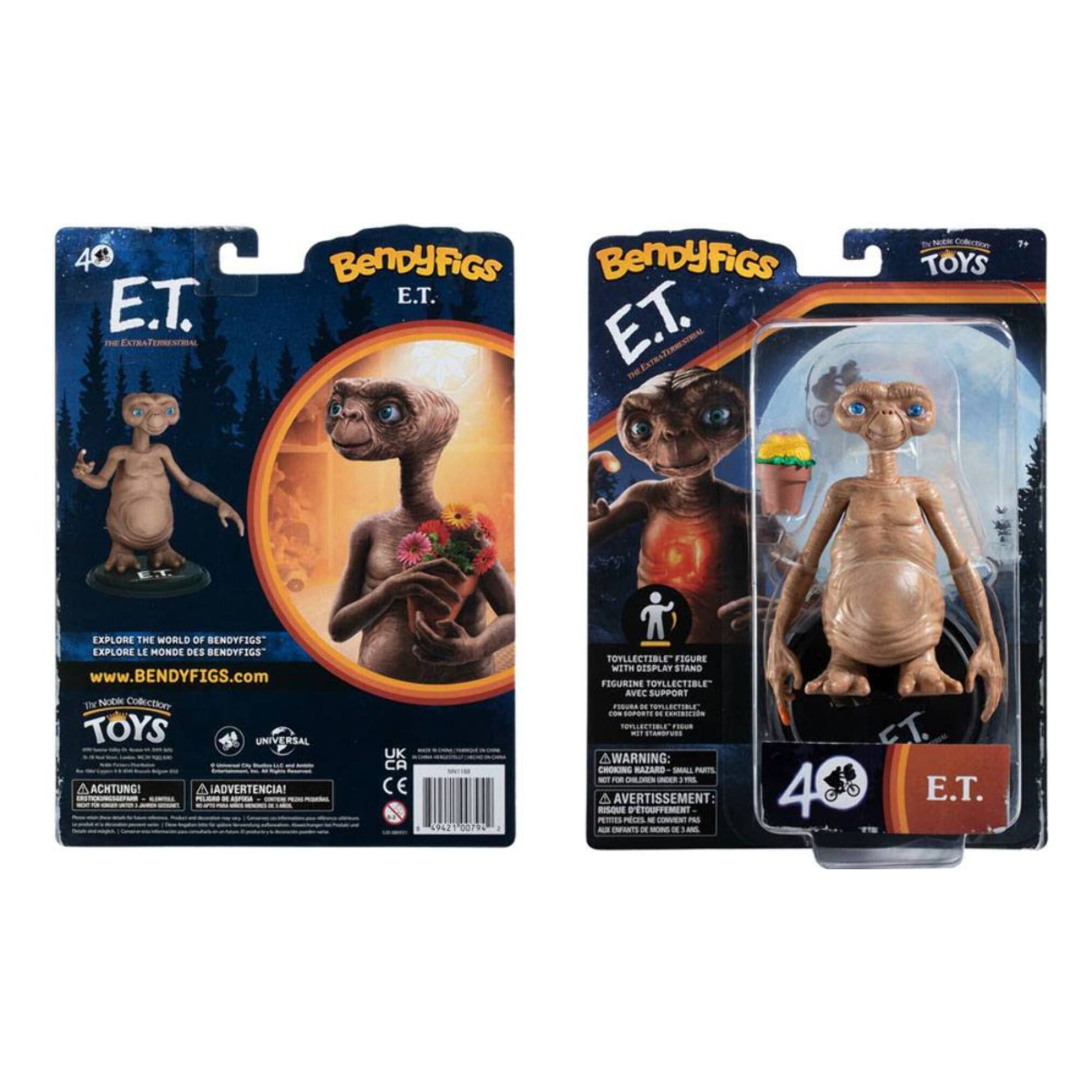 E.T. L'Extra-Terrestre Bendyfigs Action Figura E.T. 14 Cm Noble Collection